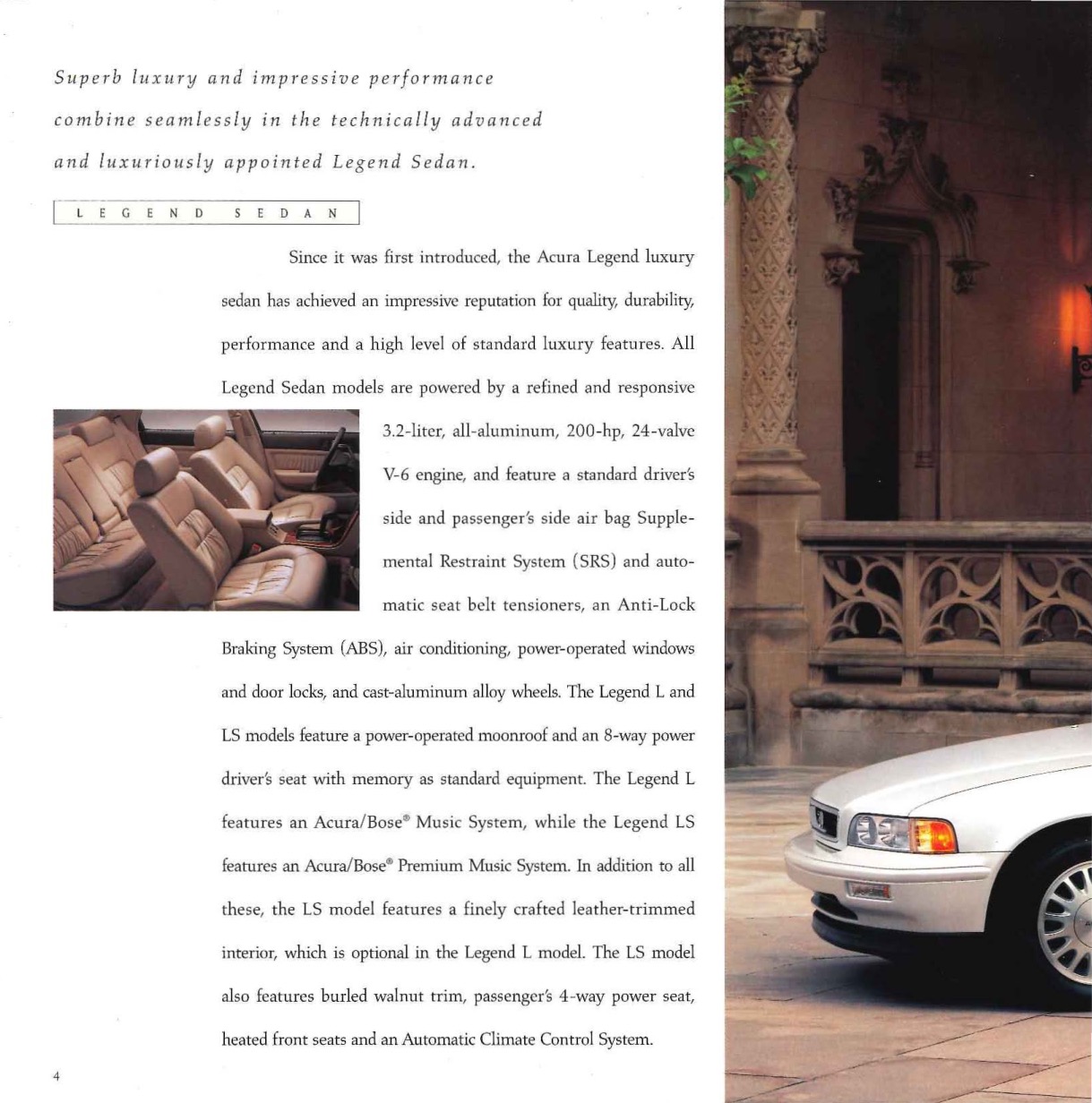 1993 Acura Brochure Page 2